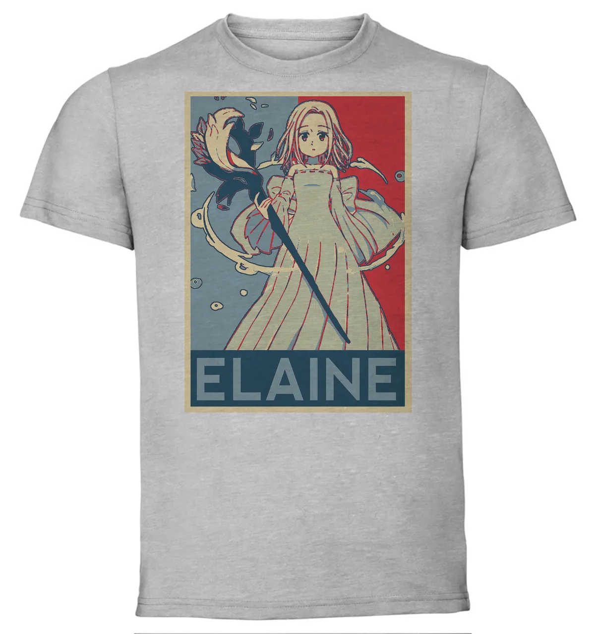 T-Shirt Unisex Grey Propaganda The Seven Deadly Sins Elaine