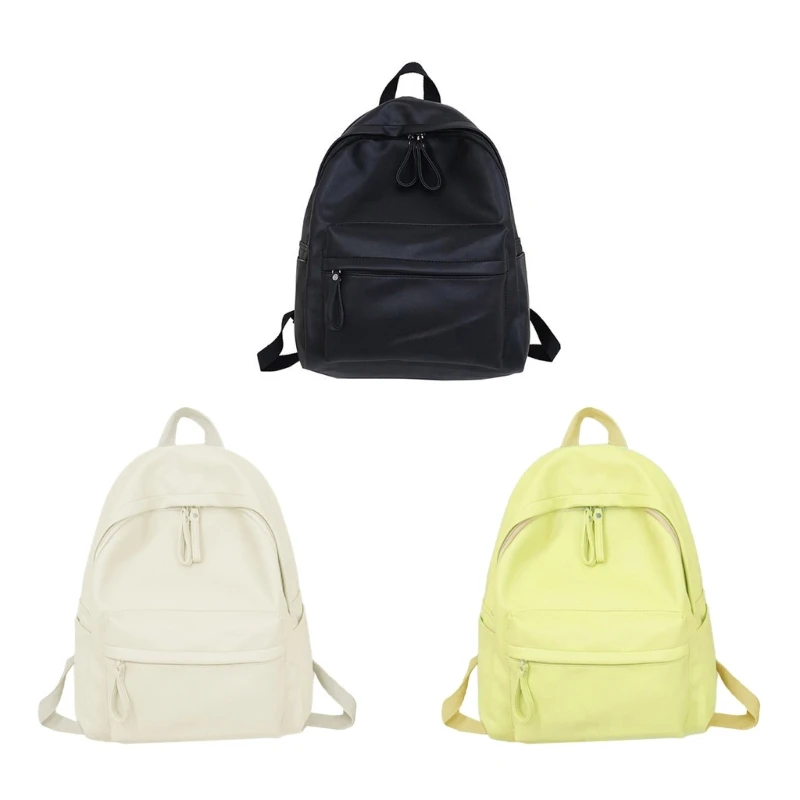 2023 Nova Moda Mochila Escolar de Couro PU para Laptop Mochila Escolar para Estudantes Adolescentes Meninos Meninas Viagem