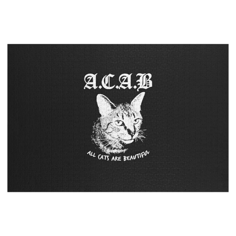 

ACAB. Essential T-Shirt Jigsaw Puzzle Wooden Animal Photo Custom Toddler Toys Puzzle