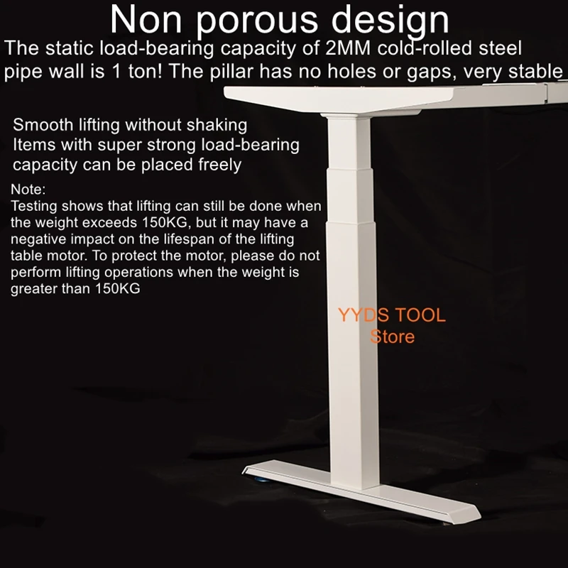 Electric lifting desk, small office desk, leg support, intelligent automatic household solid wood lifting desk