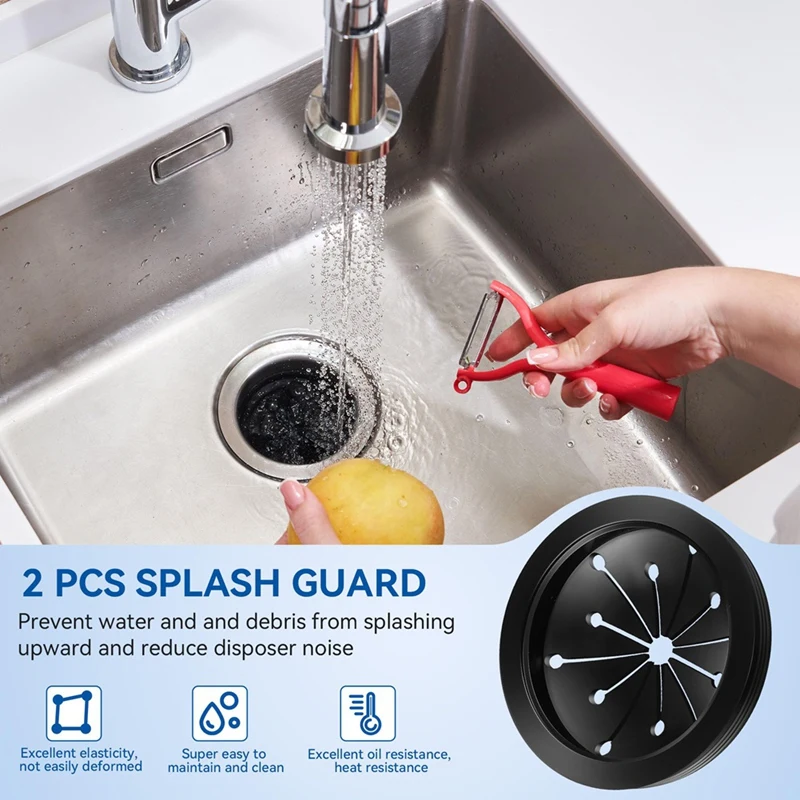 Garbage Disposal Sink Flange Kit With Garbage Disposal Stopper And Splash Guard,Garbage Disposal