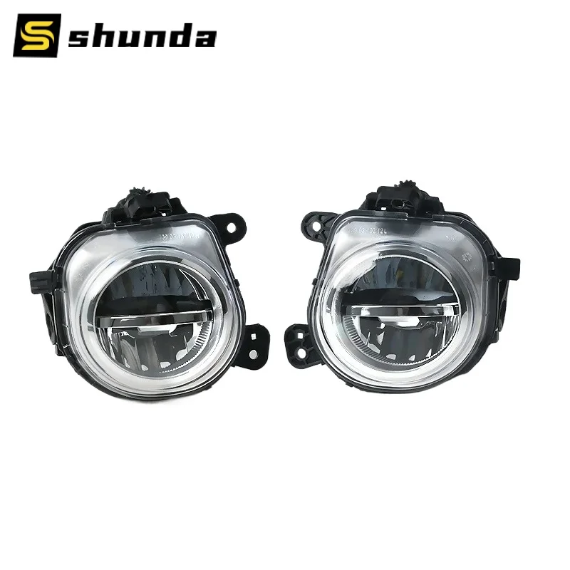 

Left + Right Front Bumper LED Fog Lamp Light for BMW X3 X4 X5 X6 F15 F16 F25 F26 14-16 63177317252 63177317251