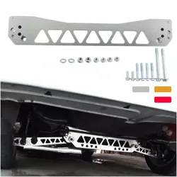 Subframe inferior traseiro de alumínio para Honda Civic EK 1996-2000 Si DX, Vermelho Prata e Ouro Tie Bar Billet