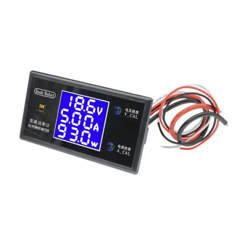 DC 0-500V 5A 10A 250W 999W LCD Digital Voltmeter Ammeter Wattmeter Voltage Current Power Meter Volt Detector Tester Monitor