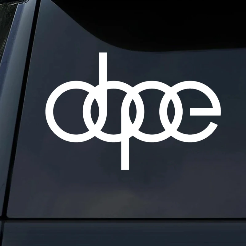 

15x10cm DOPE JDM ILLEST Small Self-adhesive Decal Car Sticker Waterproof Auto Decors on Bumper Rear Window Laptop K530