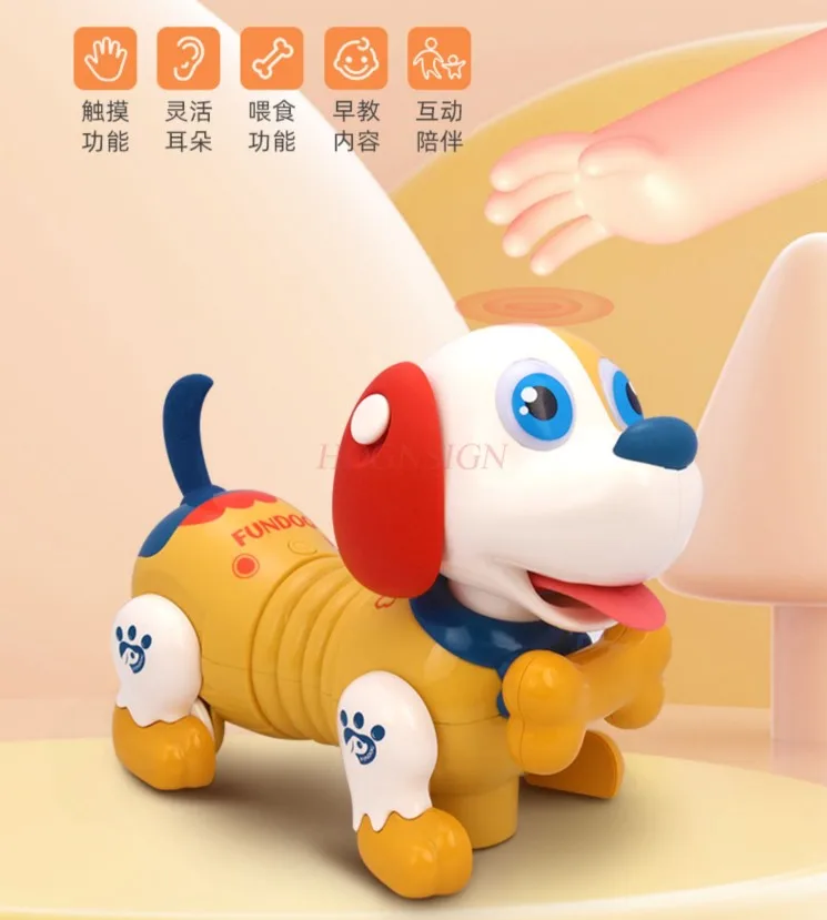 Robot dog electric toy, dog can bark when walking, simulated intelligent electronic dog