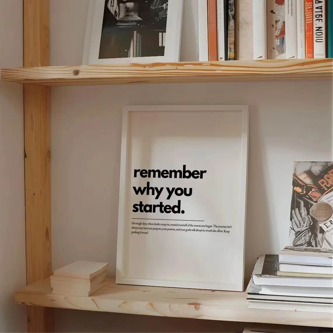 Modern Remember Why You Started Motivational Quotes Wall Art Print Canvas Painting Poster Picture For Living Room Home Decor