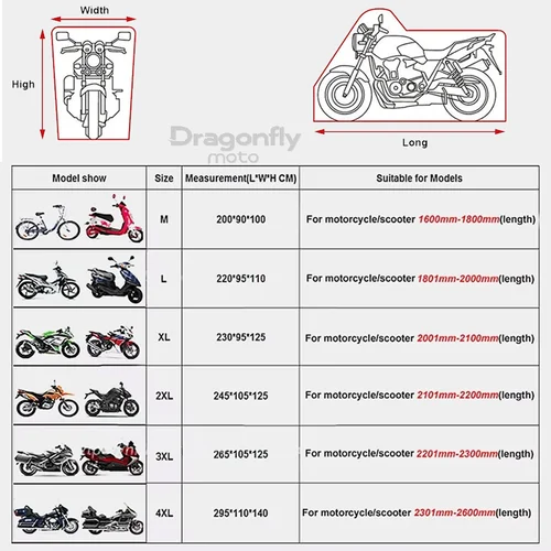 Imagen 2 del producto Cubierta impermeable para motocicleta con logotipo de HONDA, Protector UV para exteriores, cubierta para lluvia para Honda CBR 125R 954 600 F4i 650F 650R 1100XX
