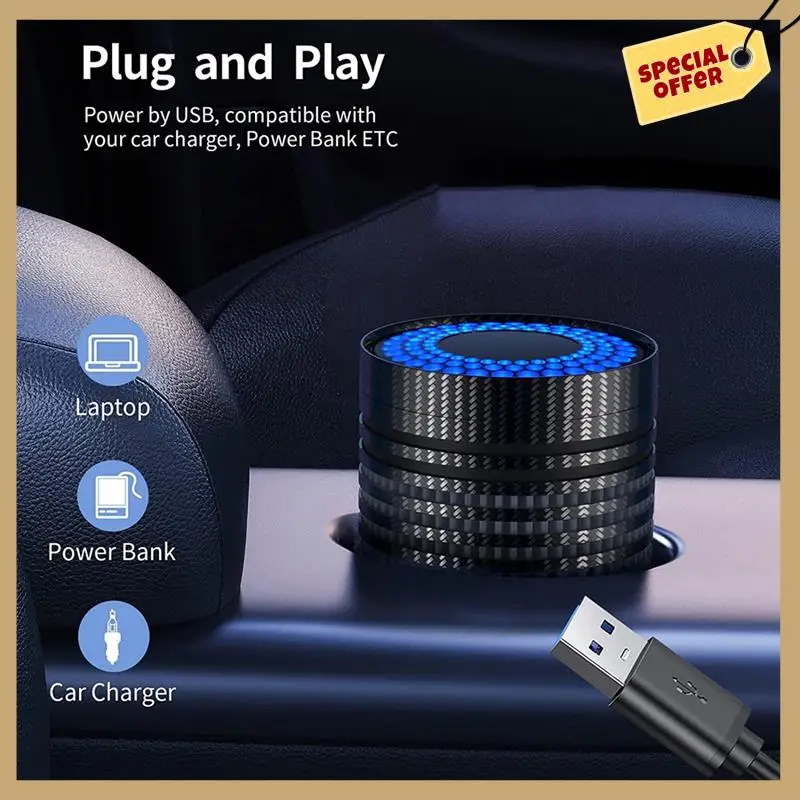 

Classy-Car Air Purifier, Air Purifier For Car With H13 True HEPA Filter For Smoke, Dust, Mini Portable Air Purifier