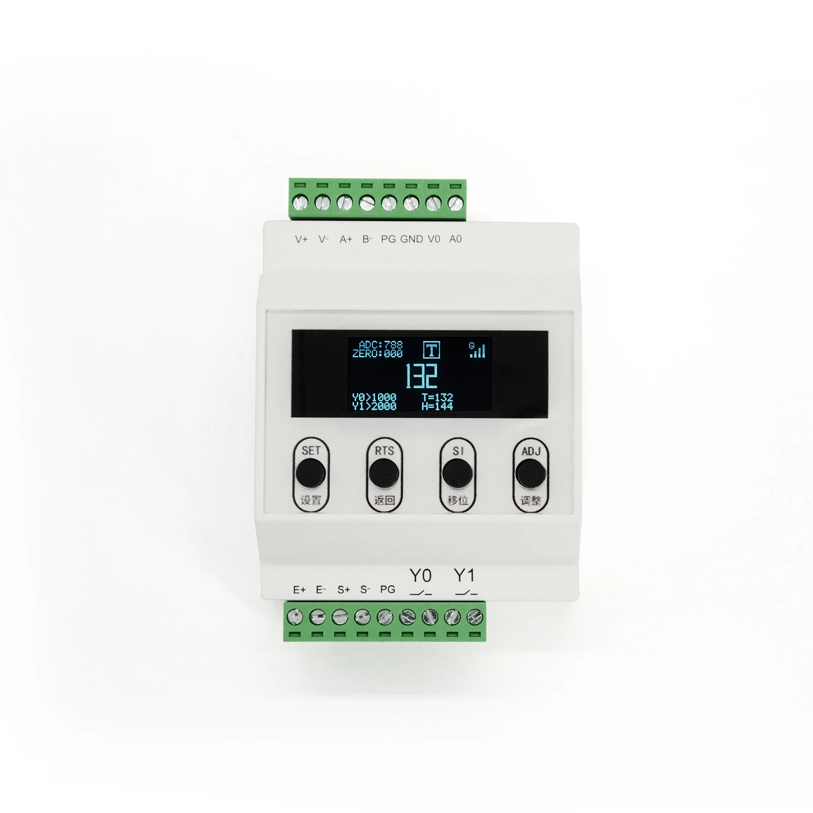 Weight Sensor Load Cell Amplifier Transmitter Anti-Interference Conversion Device 0 To 10v To 5v 4-20mA Modbus Communication