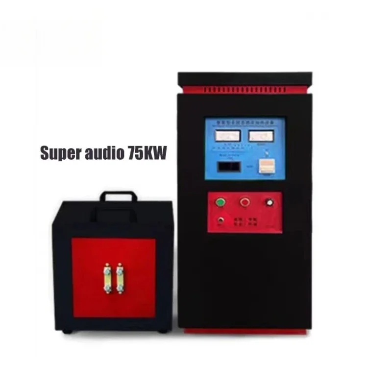 75KW 20-50Khz Super Audio High Frequency Induction Heater Furnace 90A Electric Current