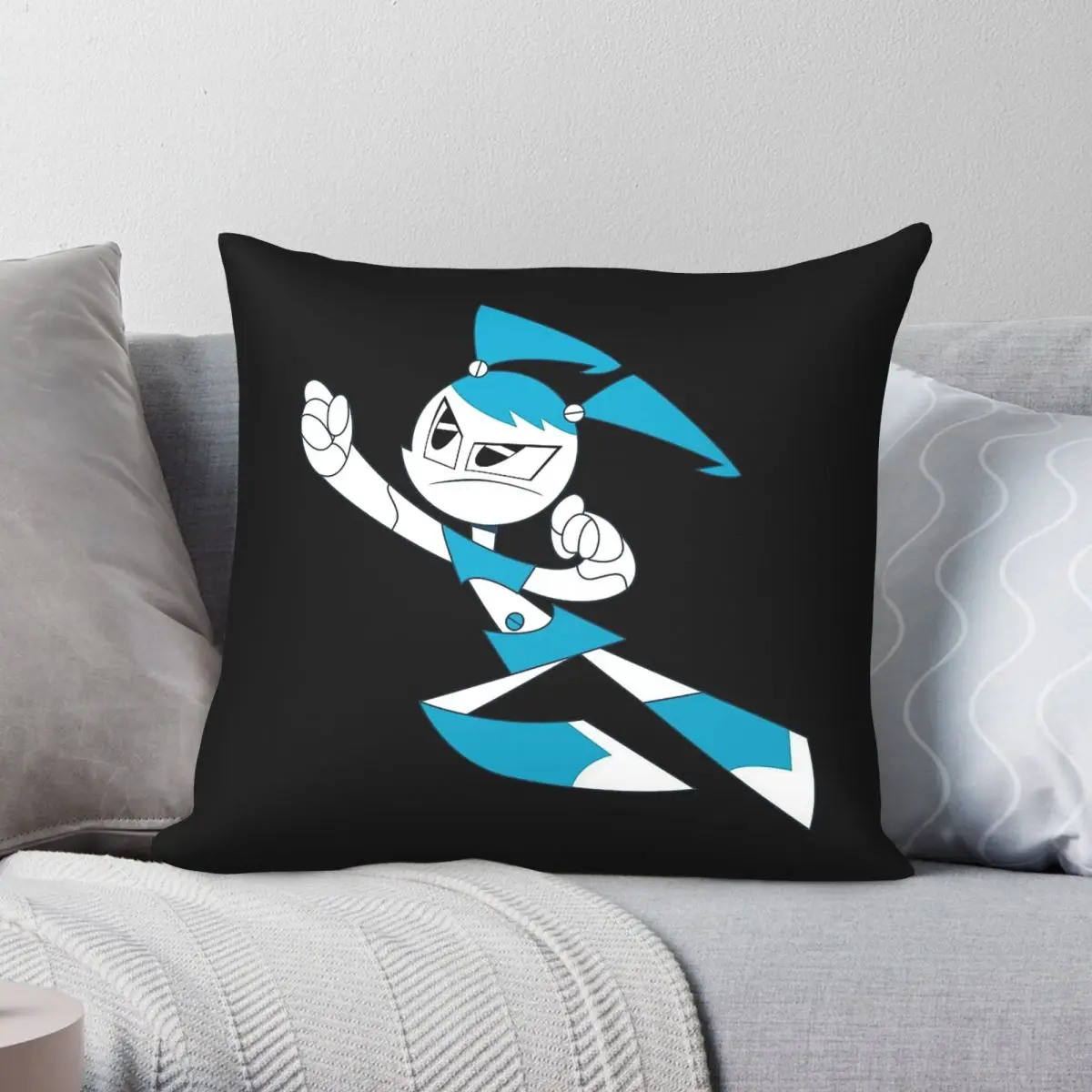 Jenny Wakeman XJ-9 Attacks Square Pillowcase Polyester Linen Velvet Printed Zip Decorative Pillow Case Sofa Seater Cushion Cover