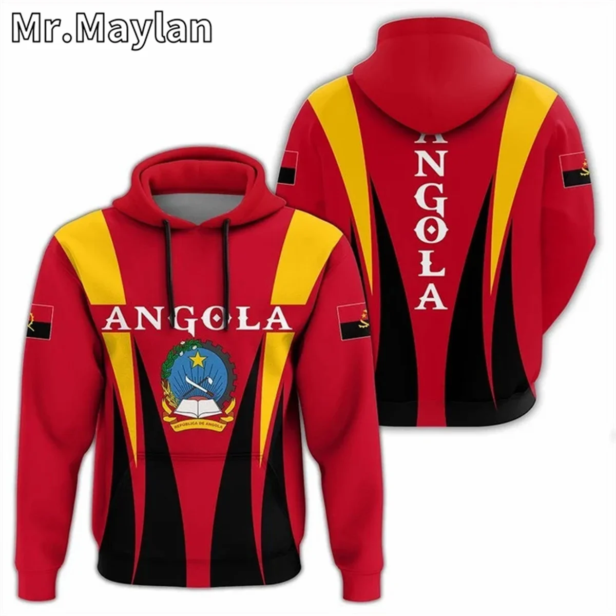 AFRICAN HOODIE ANGOLA PRIME STYLE 3D Full Printed Unisex Hoodies Men/Women Streetwear Zip Pullover Casual Jacket Tracksuits T-06