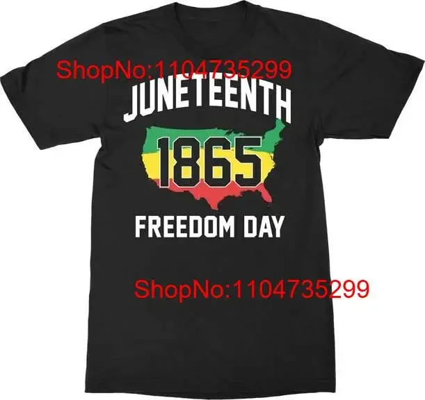 تي شيرت JUNETEENTH FREEDOM جديد تمامًا مرخص 5751 ملابس كلاسيكية مصممة برسومات مغسولة ملابس خروج متعددة الاستخدامات قابلة للتنفس