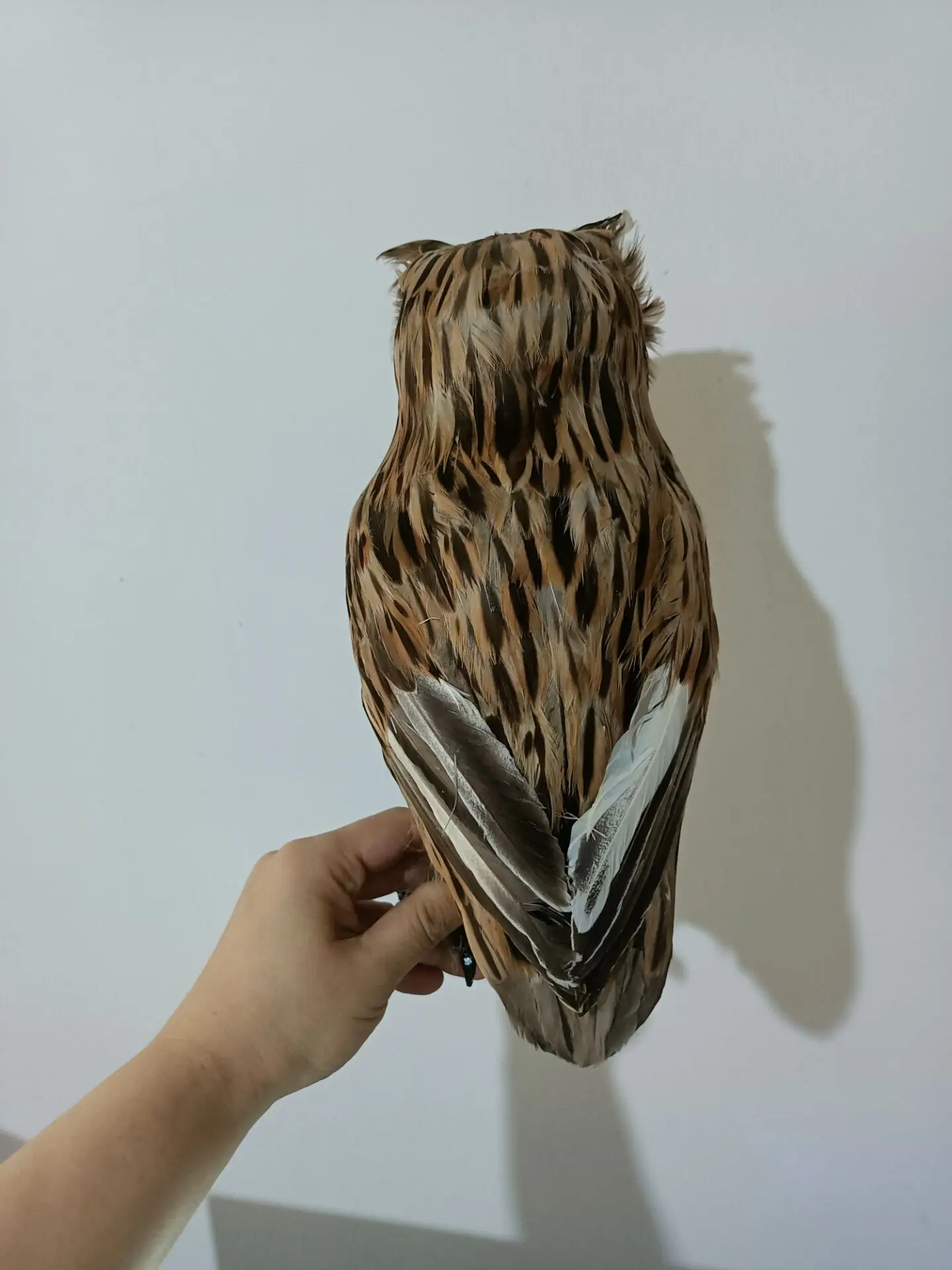 simulation foam&feather brown owl model garden decoration bird gift about 30cm d0535