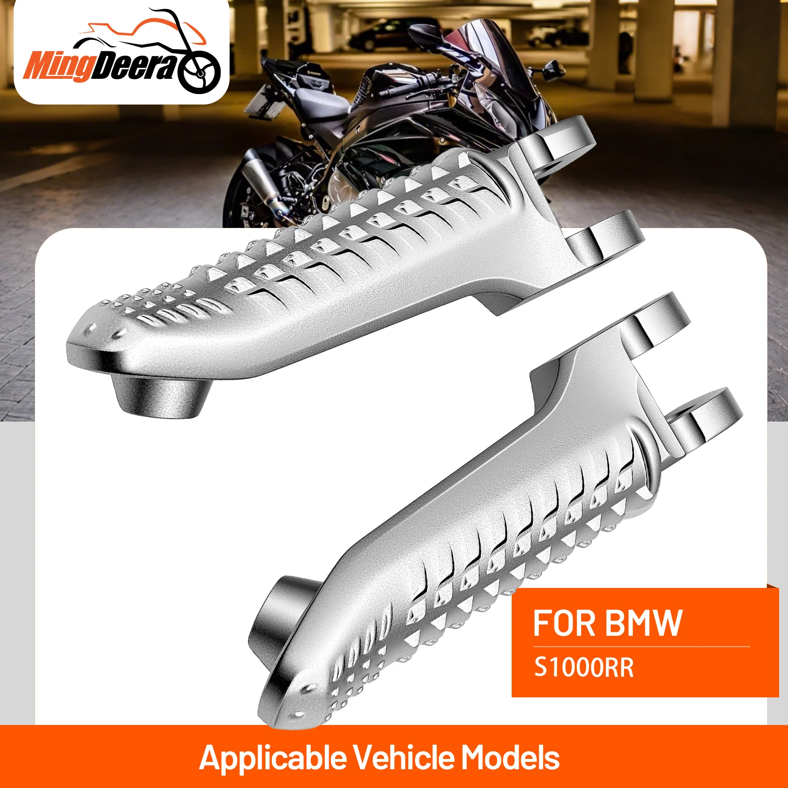 

Motorcycle Front Footrests Foot pegs For BMW S1000RR 2009-2019 S1000R 2013-2021 Motorcycle Footrests Accessories