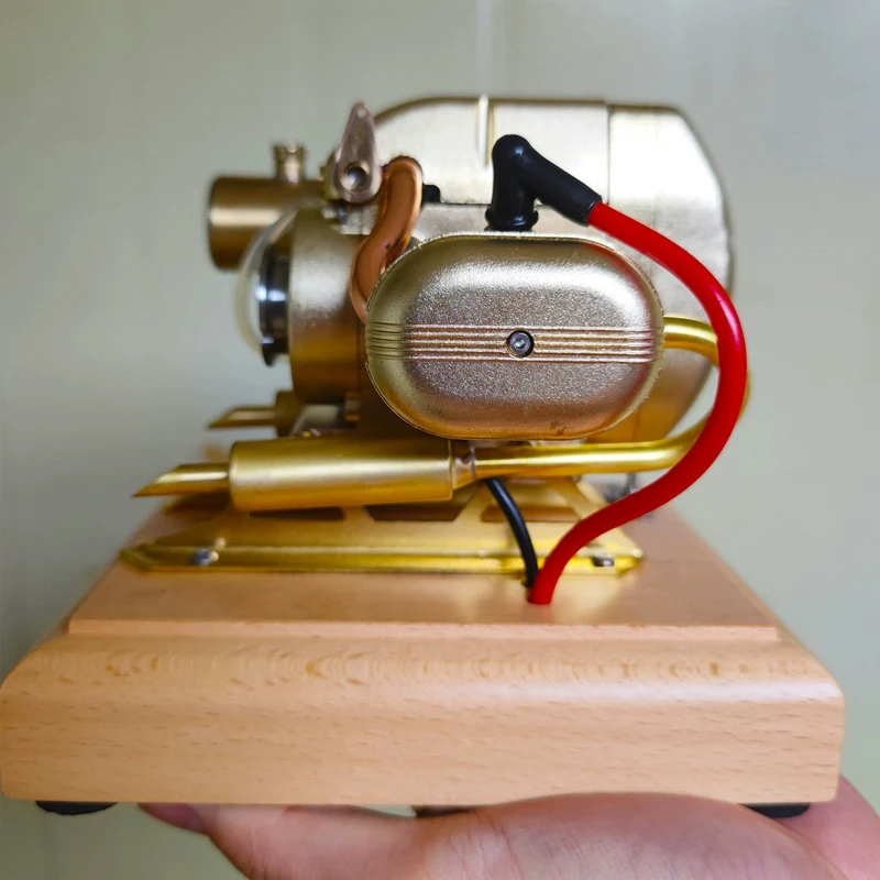 R90S 3,2 cc Micro opuesto horizontalmente modelo de motor de doble cilindro Mini motor de combustión interna de potencia modelo de juguete