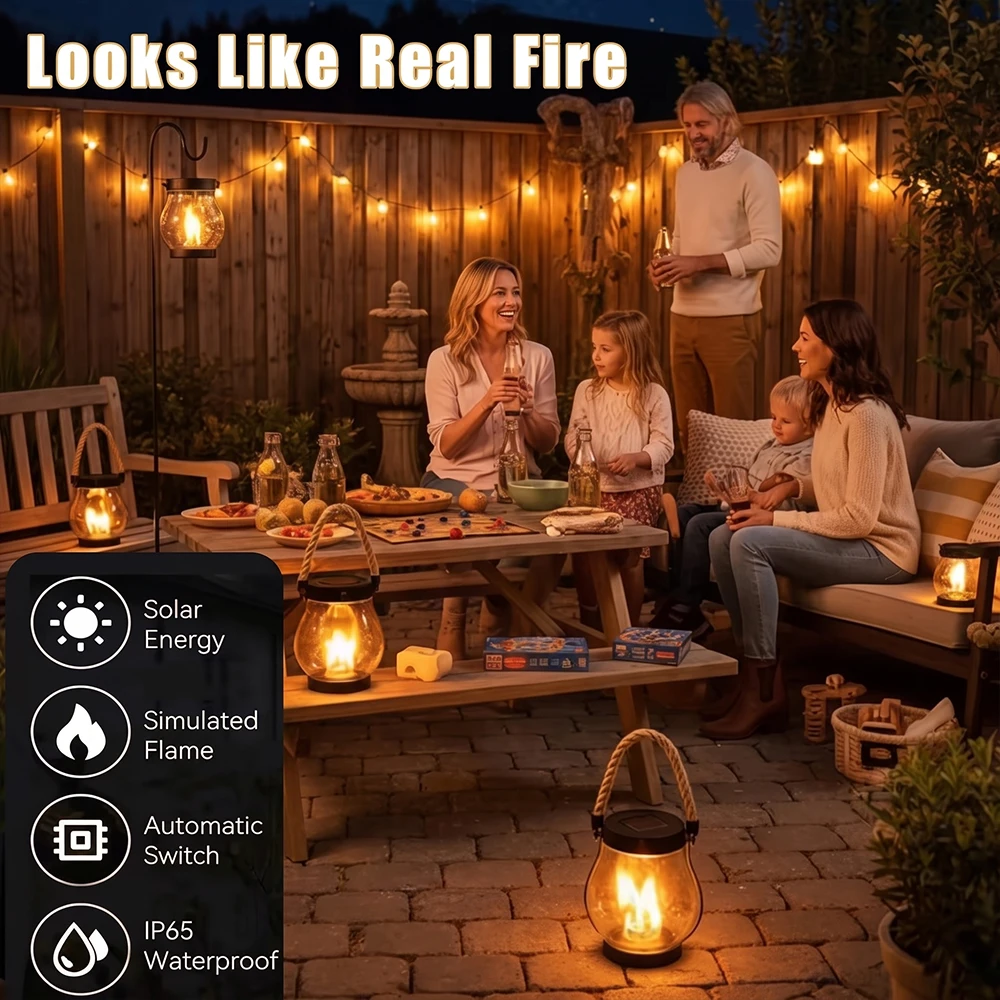 โคมไฟเปลวไฟพลังงานแสงอาทิตย์กล - Fire Torch Solar บทวิจารณ์และราคา