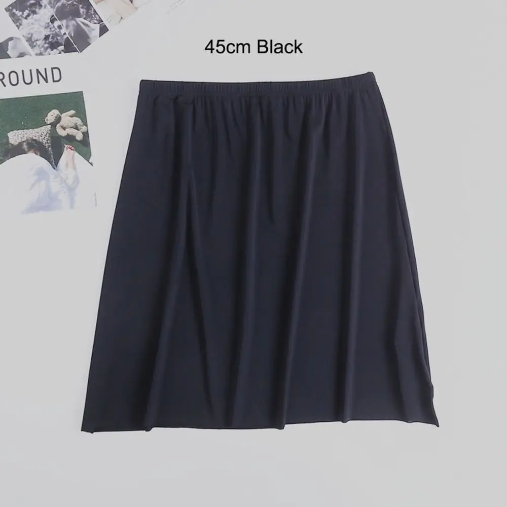 Cotton For Girl Solid Color For Women Safety Underskirt Slips Ice Silk Underskirt Underskirt Half Slips Women Long Petticoat