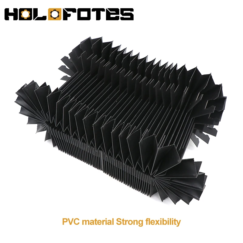 CNC Bellows Dust Proof Cover PVC Fireproof Non-fireproof Dust Proof Waterproof Oil Proof for CNC Router Customize
