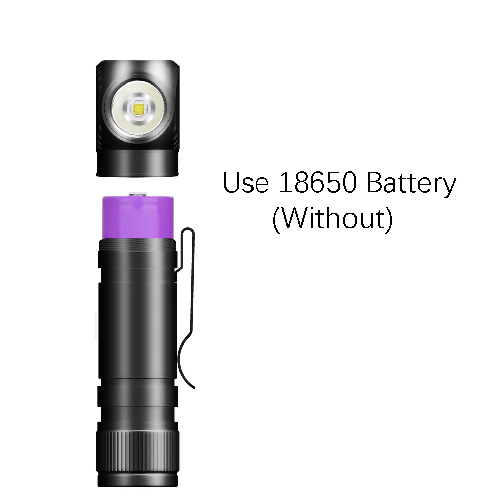 Lampada frontale a LED 1000Lm 18650 Tipo C Torcia frontale ricaricabile USB con carica magnetica Indicatore di alimentazione della coda magnetica