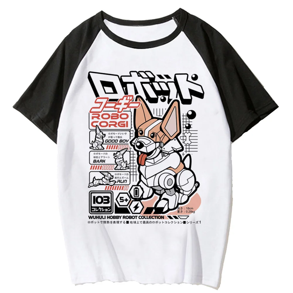 Corgi top women summer Tee girl graphic streetwear harajuku clothing