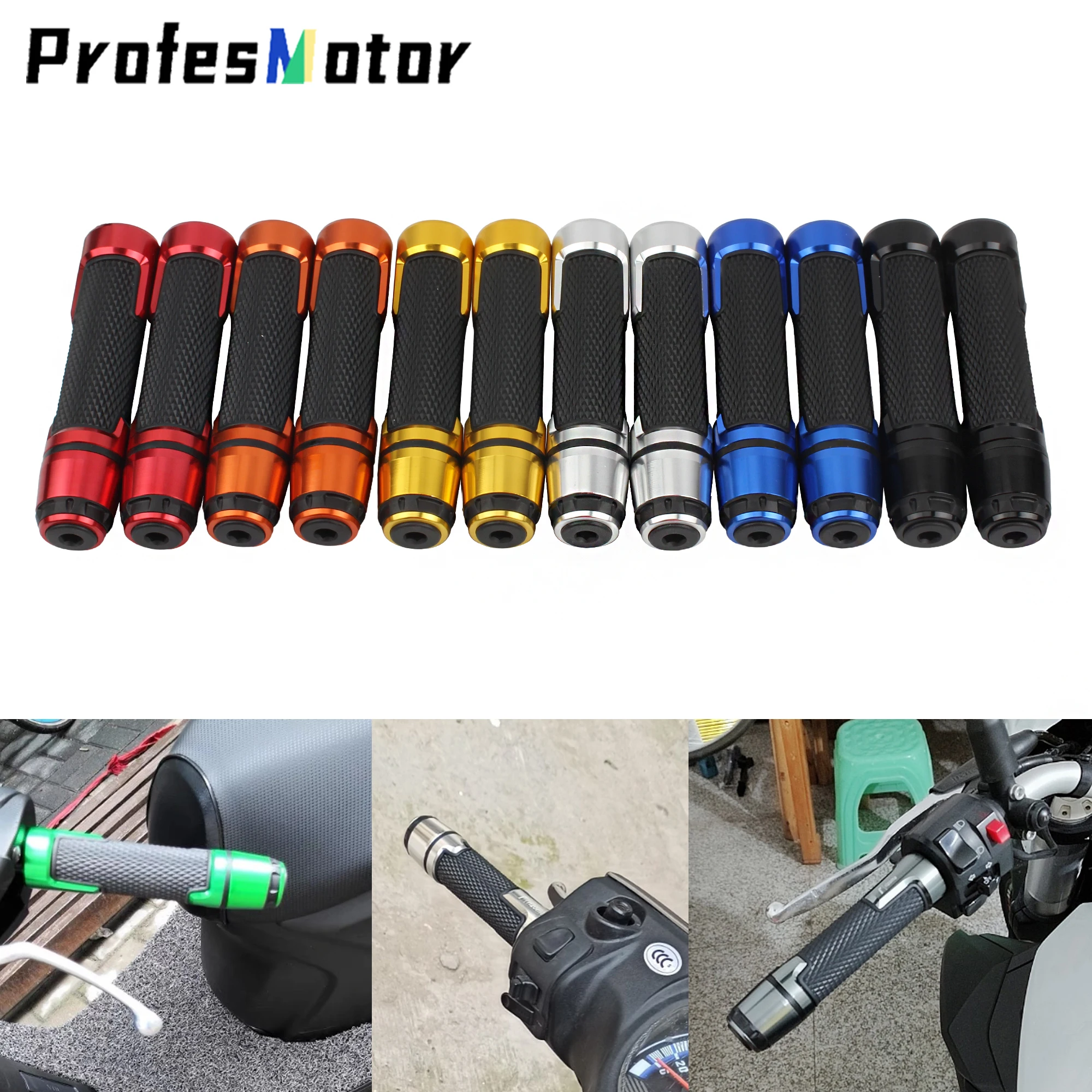 

Universal Dirt Bike Handle Grips Motorbike Handle Bar Grips For Aprilia Victory Honda Suzuki Kawasaki Yamaha BMW Ducati 7/8''