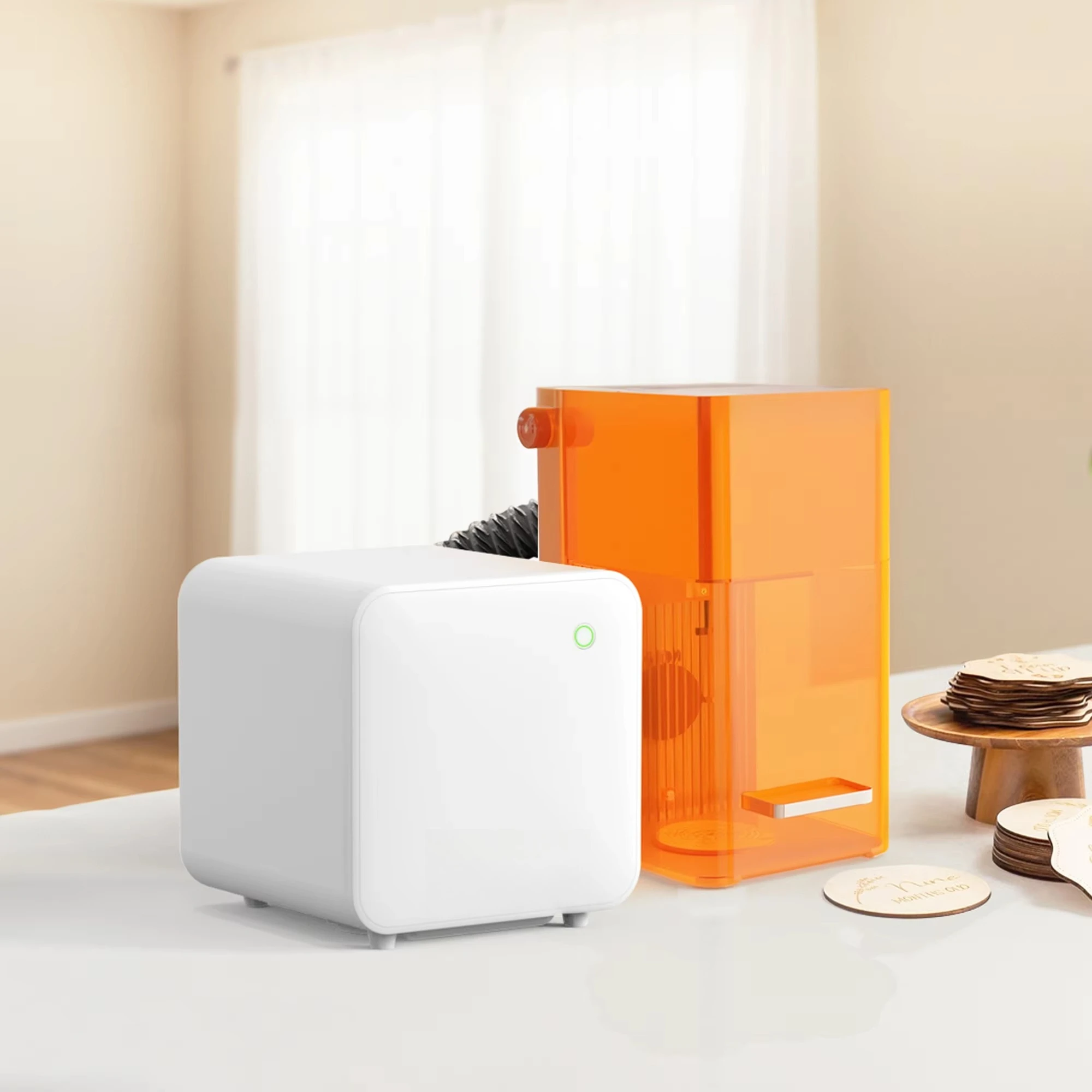 

55W Energy-saving Efficient and Portable Extractor for Desktop Lser Engraving, Marking Equipment to Rmove Odor and Smoke