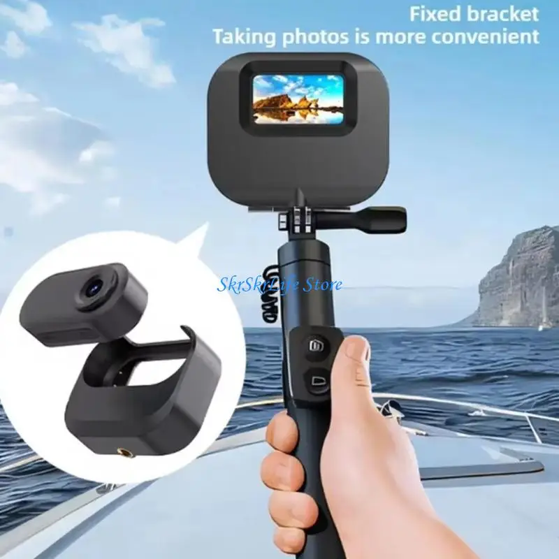 E65E Pocket Sized Body Camera Double Batteries Mounting Fit for Bloggers Pet