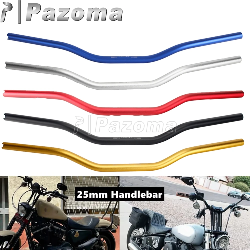 

Motorcycle Hand Bar 25mm 1" Riser Bar For Harley Sportster XL883 XL1200 Dyna FXDB Street Bob FXDC Softail Club Style Handlebar