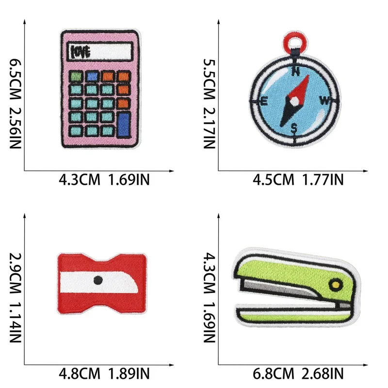 Набор вышитых нашивок, железные нашивки для одежды, вышивка, наклейки на одежду, шитье, термоклейкая аппликация, плавкие значки