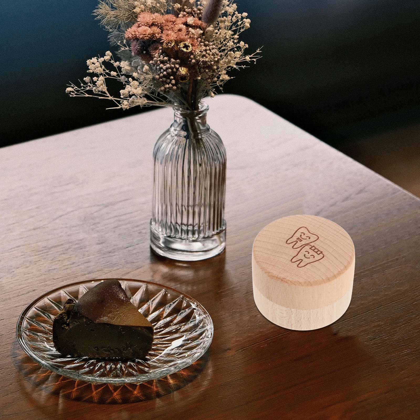 

Коробка для детских зубов, деревянный органайзер для хранения детских зубов, первый потерянный коллектор лиственных зубов, большая емкость, герметичность