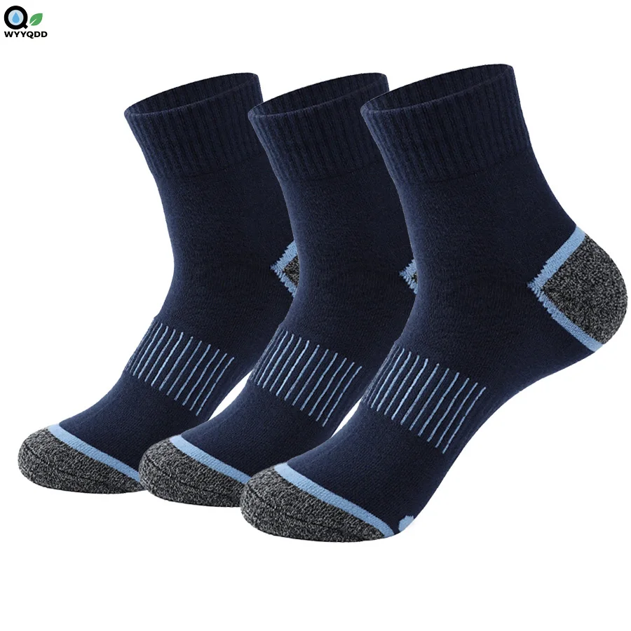 

3 пары унисекс носков с подушками для экипажа, спортивные носки для бега, мягкие дышащие носки для экипажа для мужчин и женщин