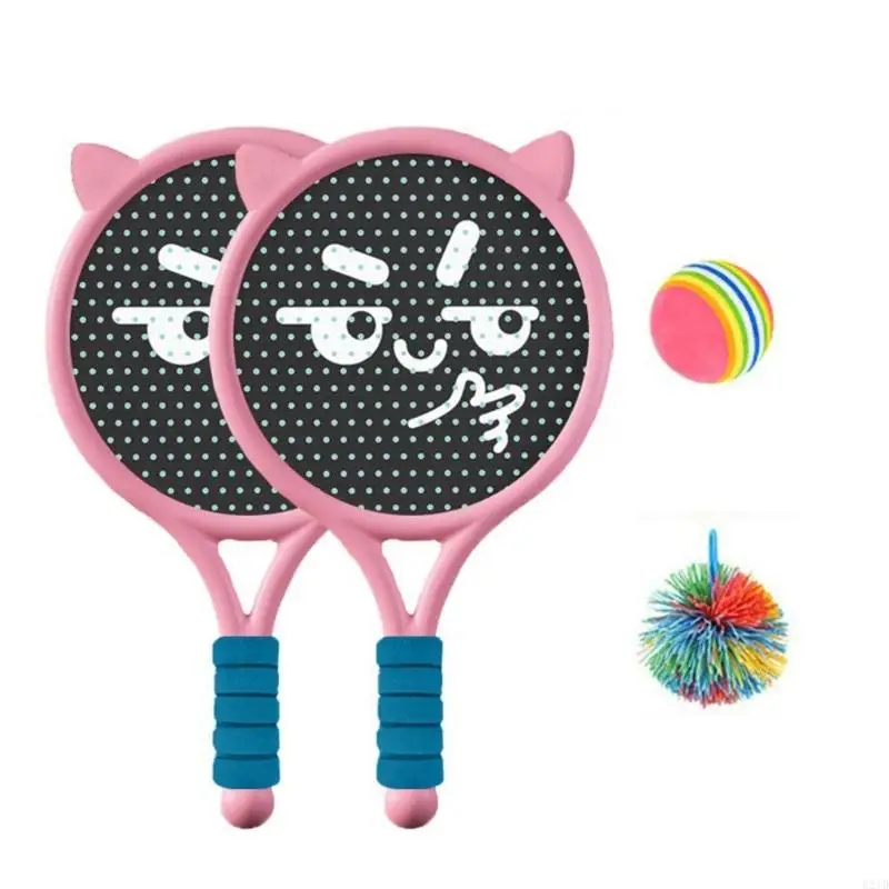 

Childrens Tennis Racket Plastic Badminton Rackets Game Props for Kindergarten Primary School Light weight Durable