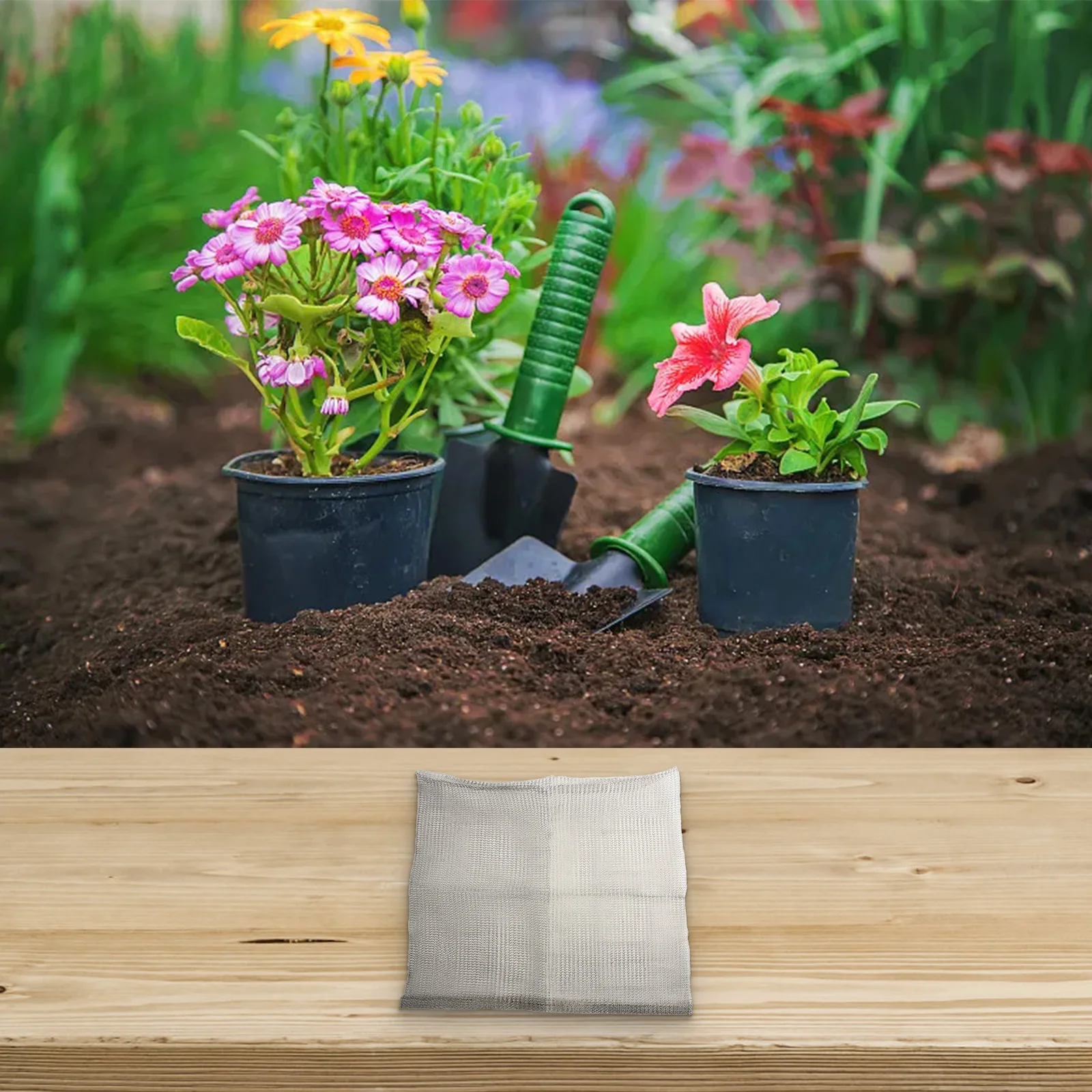 Sac de Protection des Racines des Plantes en Acier Inoxydable 304, 3 Pièces