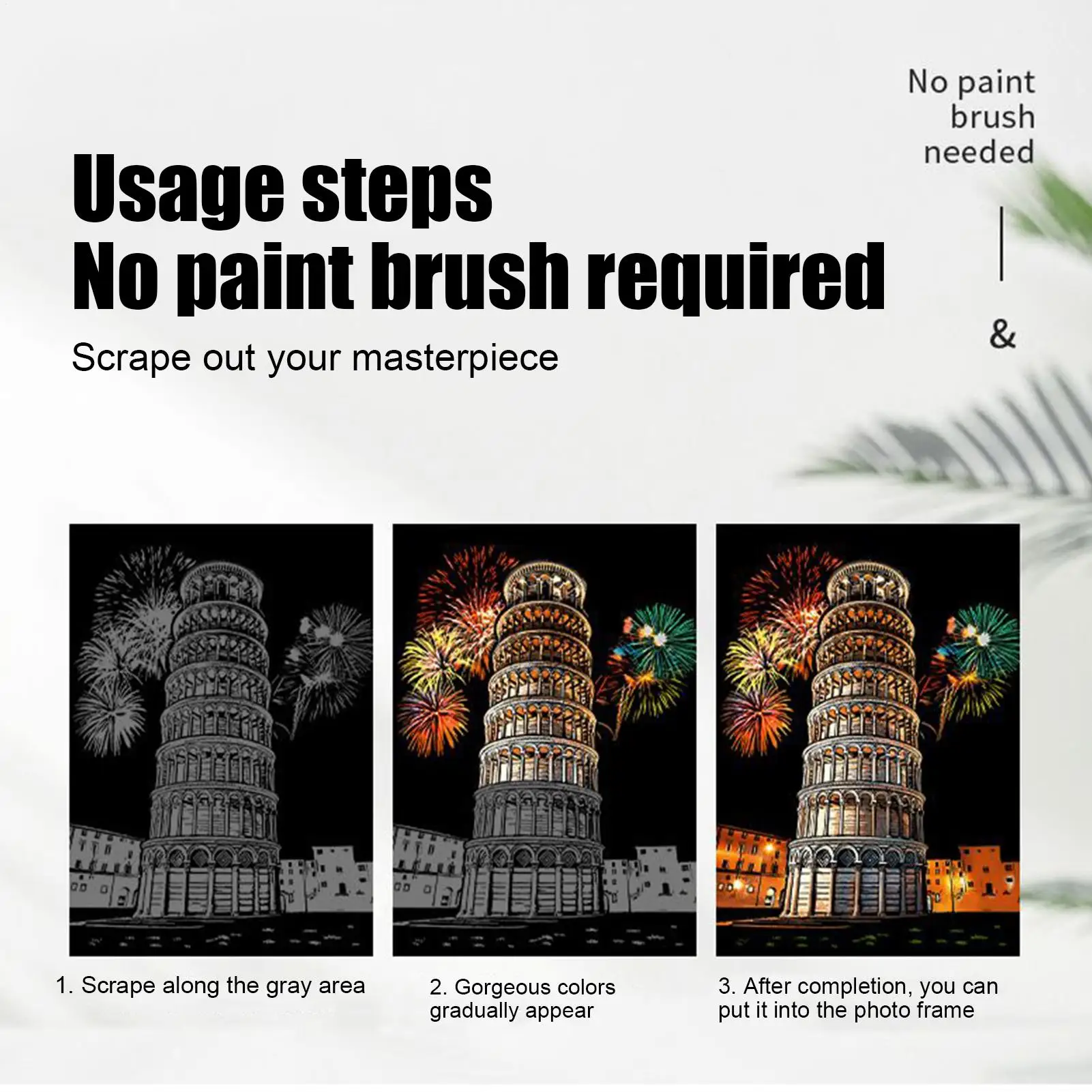 Scratch off Art Scratch Painting A3 Size Colorful Painting Scratchboard Crafts for Men Kids Teens Friends Women Birthday