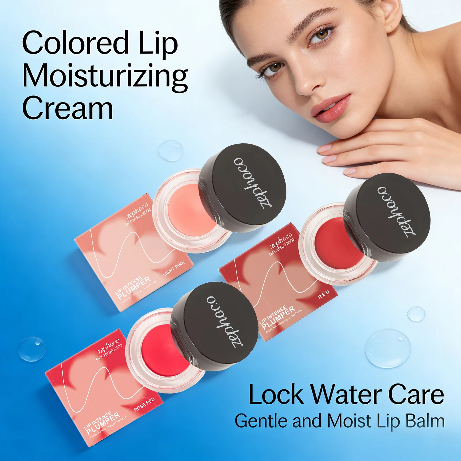 10g Colored Lip Plumper Cream Volumizing Lip Skin Long Lasting High Color Waterproof Lips Rose Red Cosmetics Makeup