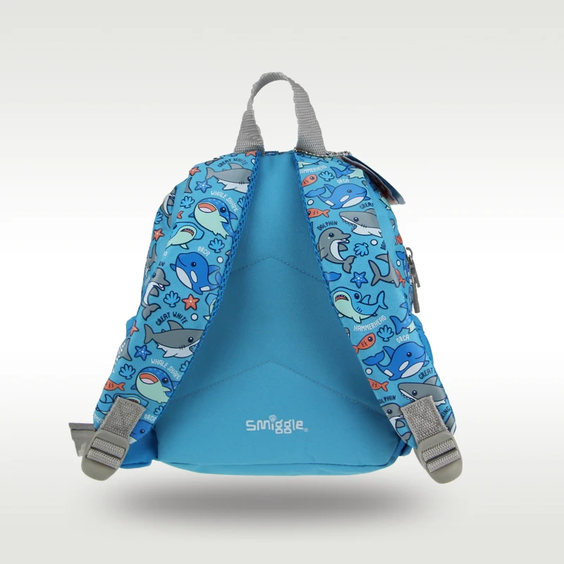 Australia original Smiggle new genuine girls schoolbag cute blue dolphin schoolbag kindergarten backpack 11 inches