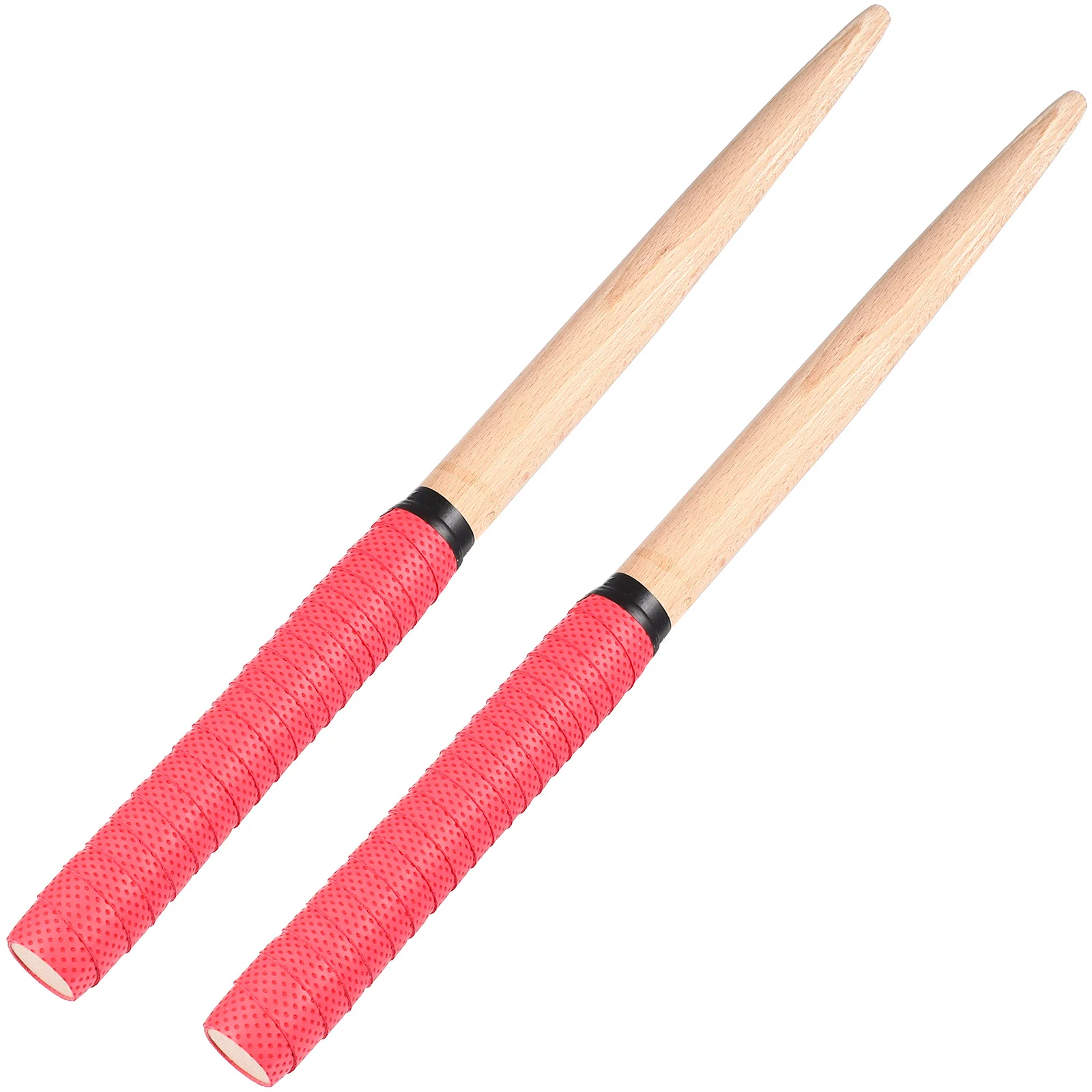 

1Pair Drumsticks Solid Beech Wood Lightweight Ergonomic Handle for School Bag Portable Drum Practice Accessories