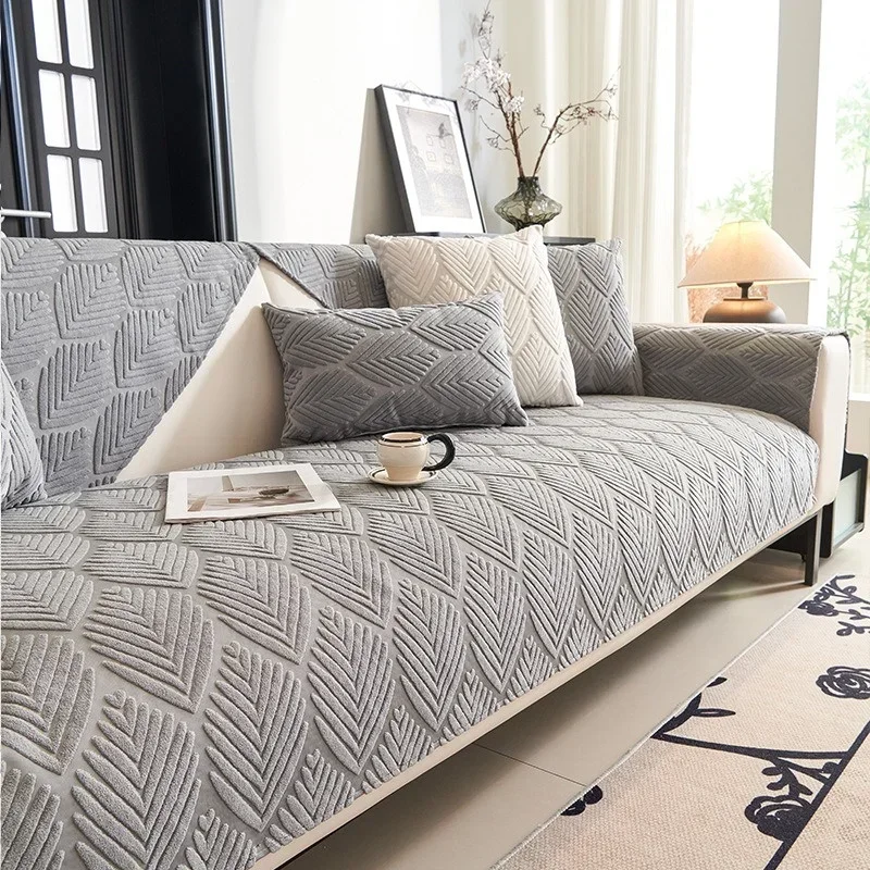 New Jacquard Plush Sofa Towel Four Seasons Universal Sofa Cover Non-Slip Combination Couch Covers Sofas Towel for Living Room