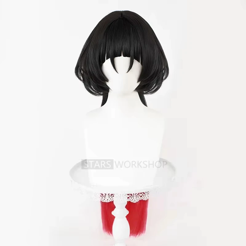 Game Zenless Zone Zero Jane Doe Cosplay Wig 75cm Long Black Red Heat-resistant Fiber Hair For Christmas Halloween Party
