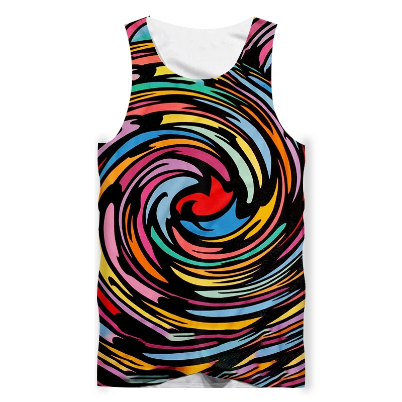 

Eye Painting 3D Print Harajuku Tank Top Men's Summer Vest Daily Casual Sleeveless Shirts Hip Hop Streetwear Oversized Homme Tops