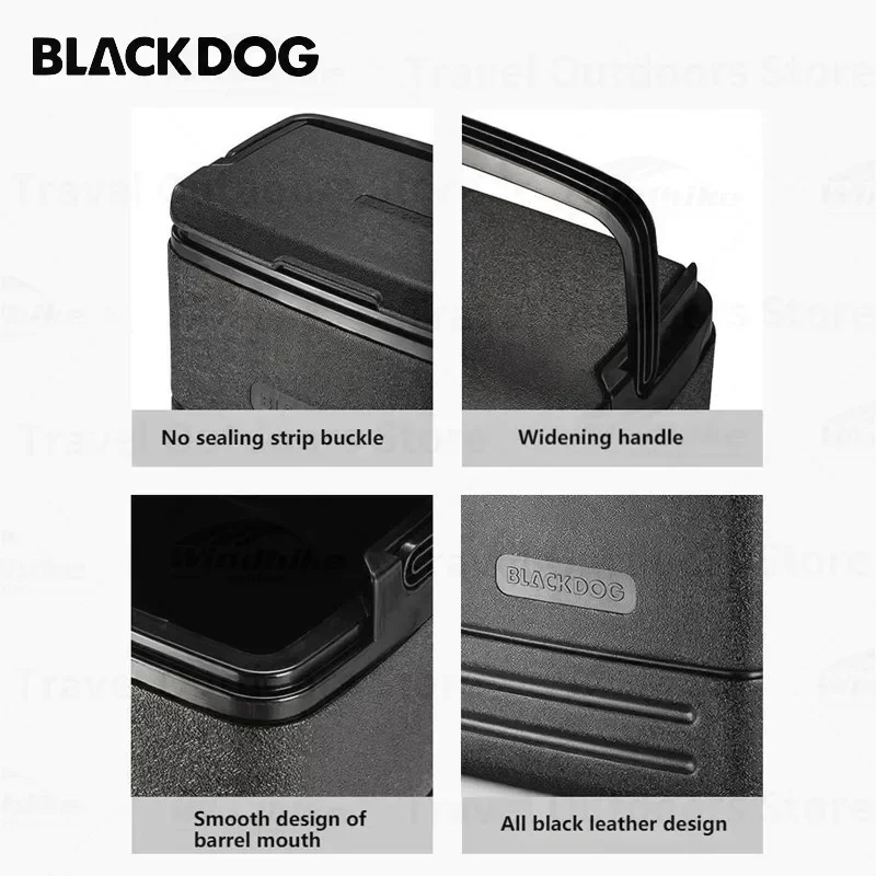 BLACKDOG Rigid Nevers Beer Cooler Drink Frigo da campeggio Raffreddatori portatili Pesca fredda Cottura Contenitore di ghiaccio Congelatore Scatola rigida 17L Spiaggia