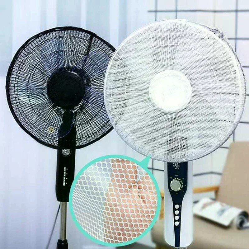 Kid's Electric Fan with Finger Guard Safety Mesh Protector Dust Cover Secure Design for Child Safety