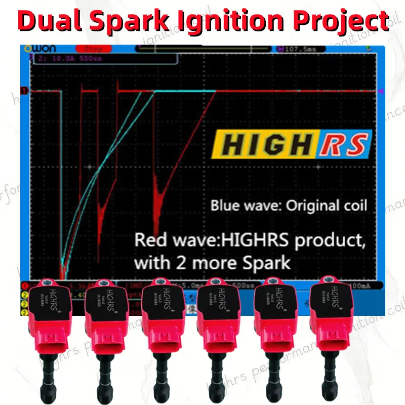 Dual spark ignition coil for Infiniti V6 3.5L VQ35 VQ25 EX35 FX35 G25 G35 JX35 M35 Q50 Q70 QX60 22448-JA11C VQ35HR VQ25HR VQ35DE