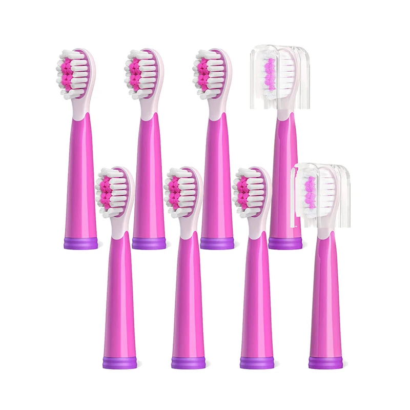 2023 Fairywill Sonic Electric Child Soft Toothbrushes Replacement Heads Toothbrush 4/8 Heads Sets for FW-2001 Head Toothbrush