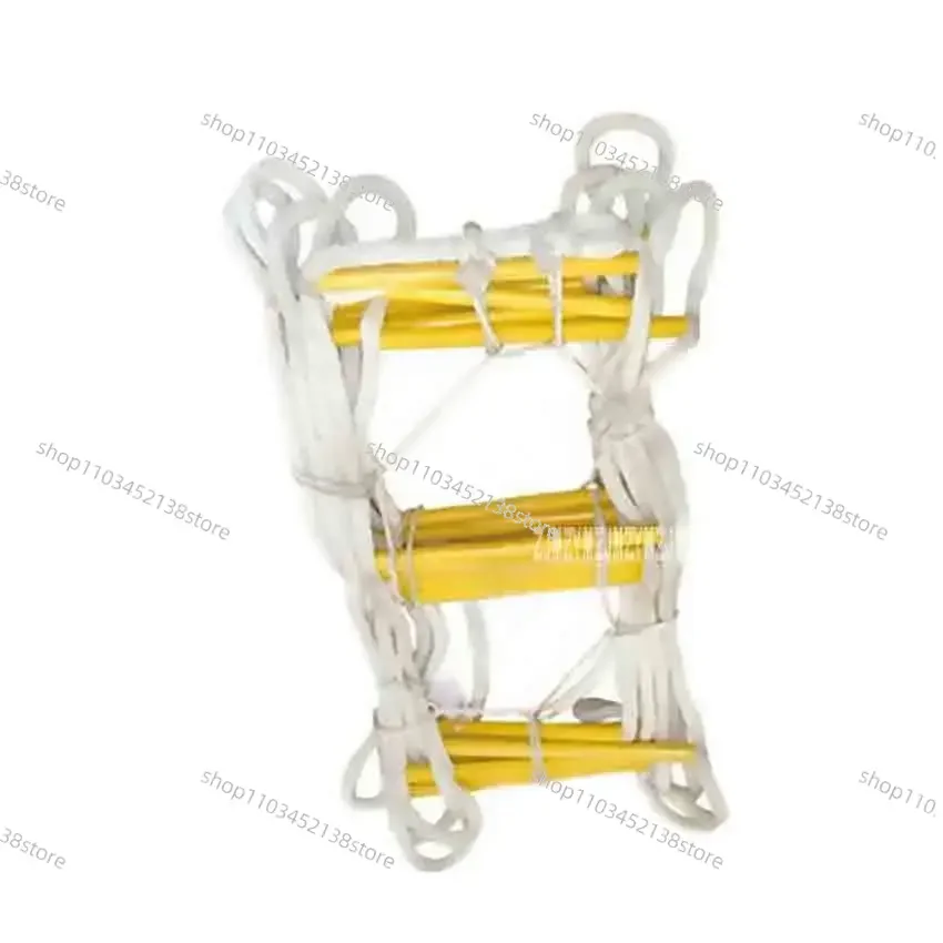 15M Rescue Rope Ladder 3-4th Floor Escape Ladder Emergency Work Safety Response Fire Rescue Rock Climbing Anti-skid Soft Ladder