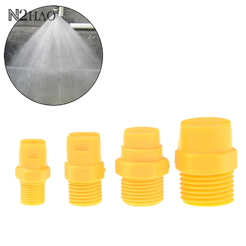 

1pcs Plastic Vee Jet Flat Fan Spray Nozzle 1/8" 1/4" 1/2" Industrial Cleaning Washing C42