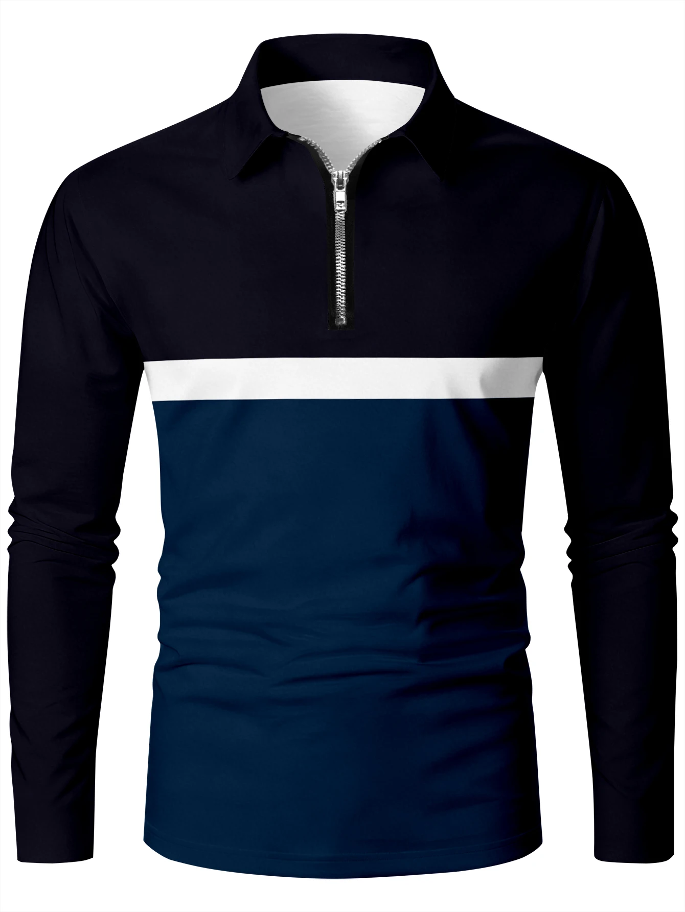 Men's casual lapel polo fashionable digital printing design personalized color matching can be machine washed