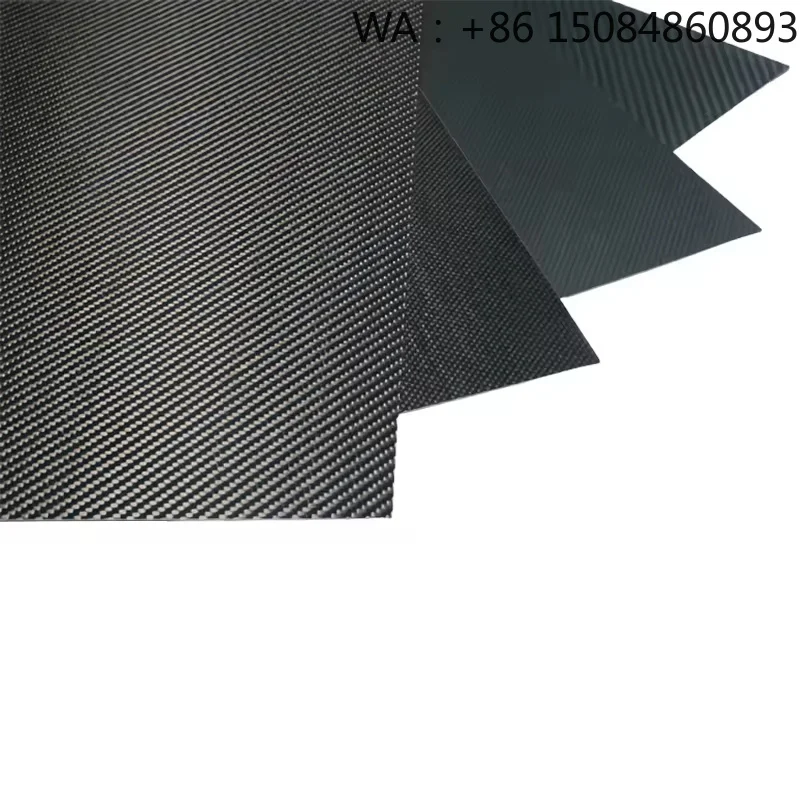 3K Impact Resistant Carbon Fiber Board Black Glossy Matte Custom Size Lightweight Durable Structural Sheet Parts